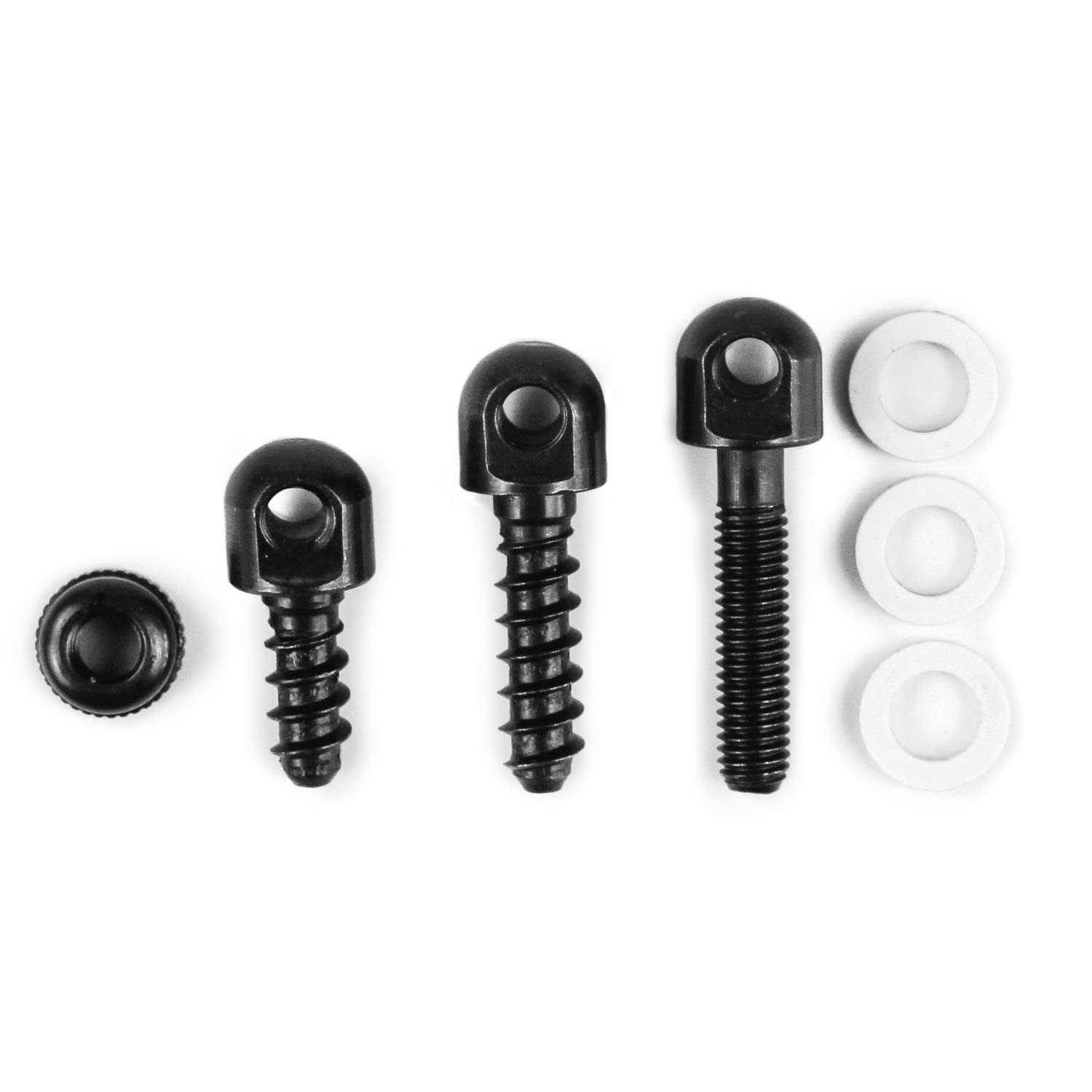 GUGULUZA Set di Viti per Cinghia Fucile, 1/2" e 3/4" Legno Vite e 7/8' Bullone con Dado