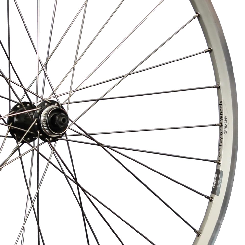 28 pollici ruota anteriore bici Ryde ZAC2000 acciaio inossidabile argento