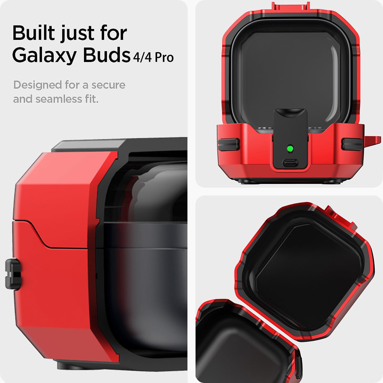 Samsung Galaxy Buds pro4 ケースのみ Amazon.com: Galaxy Buds 4 Pro/Buds4 Case Cover with Secure Lock
