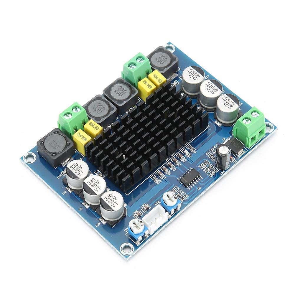 Annadue Digital Amplifier Board - TPA3116D2 DC12-28V Audio Amplifier Board, 120Wx2 Dual Channel Power Amplifier Board for Home Audio System Store Solicitation Home Theater