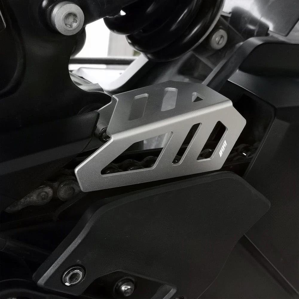 Protezione Catena E Pignone Anteriore Motocicletta Per CFMOTO Per CF MOTO 800MTX 800 MTX 800 MT-X 800 2024 2025 MENSUNUBNM(Argento)