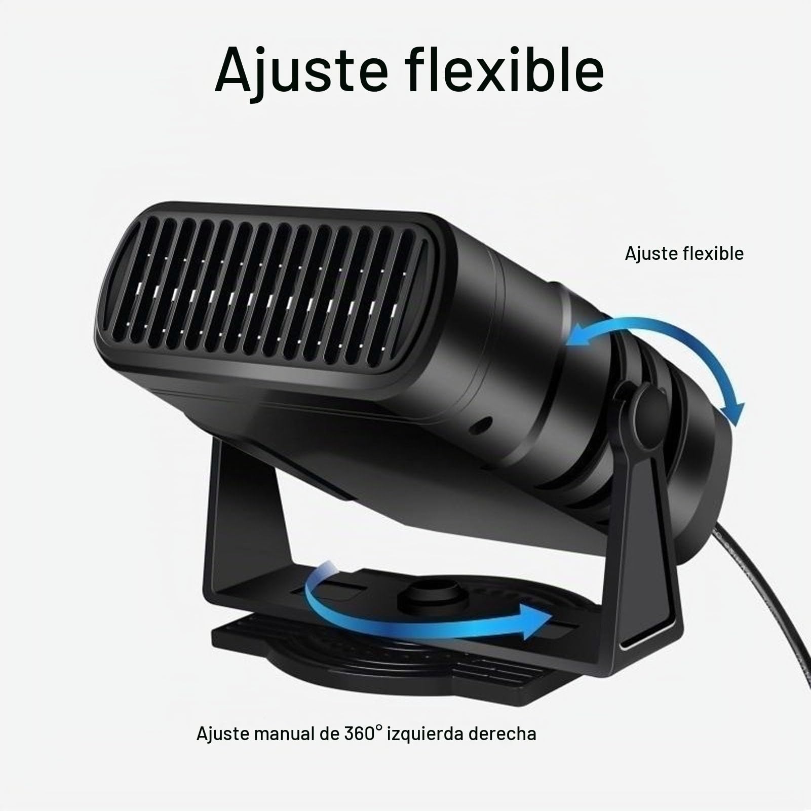 Luocute Calentador DE Espacio Portátil, Ajuste para la Batería DE la Serie Dayi A3 Batería DE 360 ​​grados BLOWER PEQUEÑO CALETOR CON CABLO DE TEMPERATURA USB 2 2 Cable DE 60 Cm, Dirige