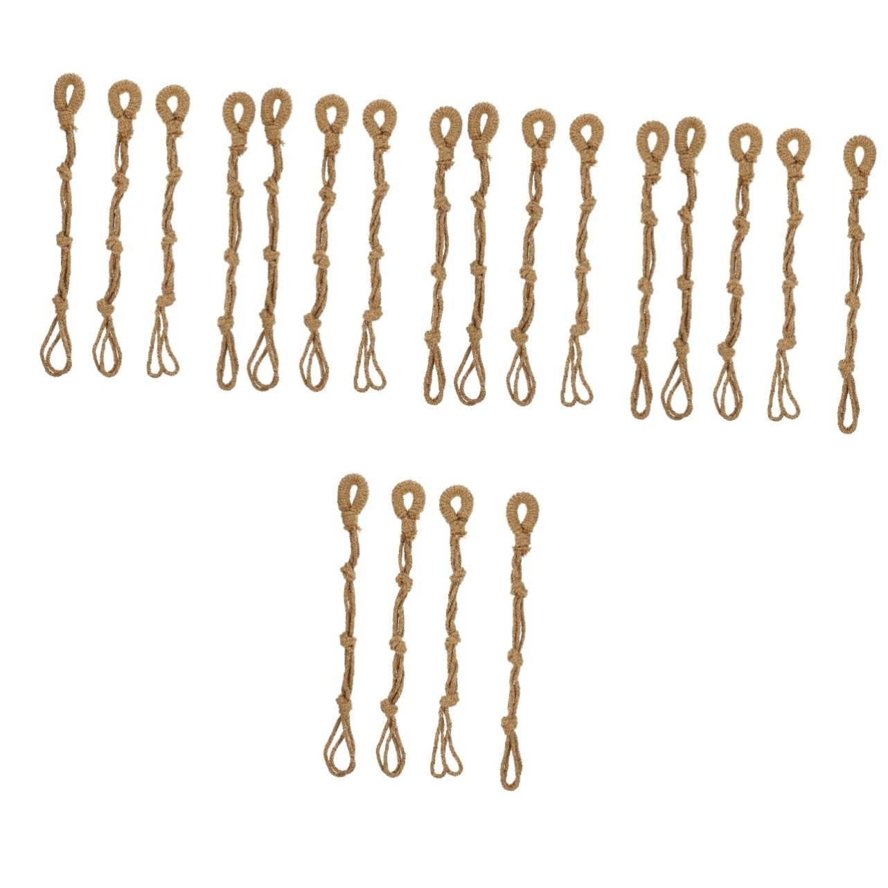 YARNOW 20pièces Corde Macramé pour Suspendre Plantes Extenseurs De Panier à Fleurs Réglables pour Intérieur Et Extérieur Couleur Brune