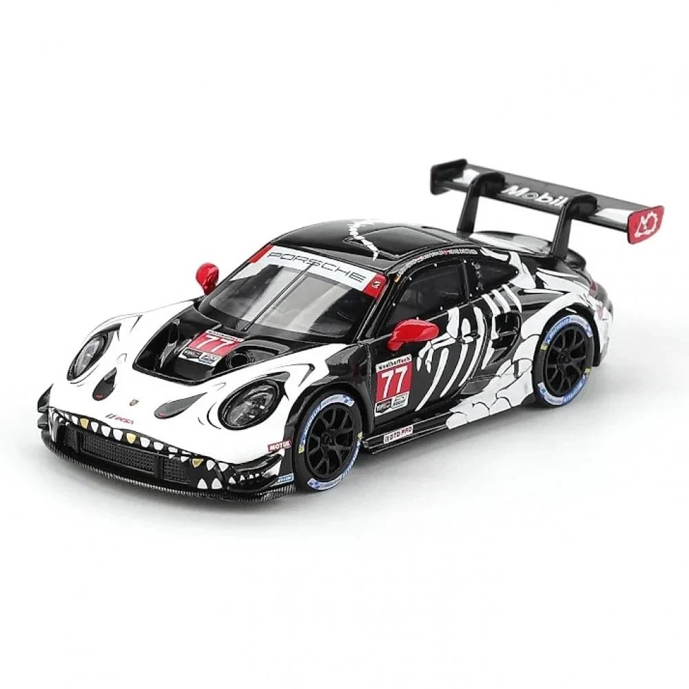 1:64 Scale Diecast Model Car Compatible with Porsche 911 GT3 R #80