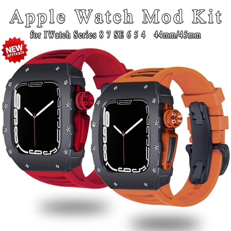 Kit modification de boîtier aluminium pour Apple Watch 45mm 44mm