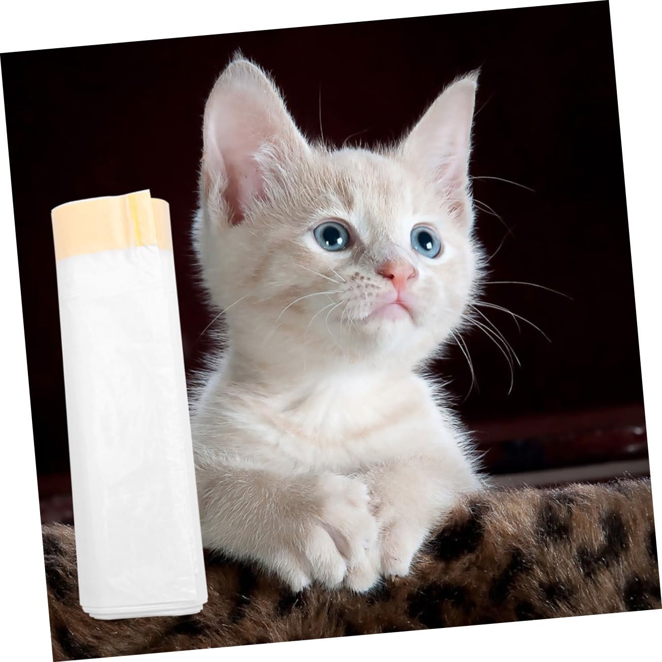 BESPORTBLE 2 Rolls Cat Litter Box Liners Drawstring Cat Box Liners Easy -up Ldpe Material 14 Count