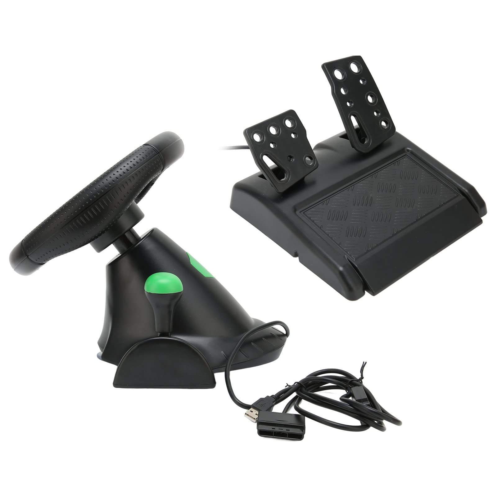 Volante per PC Volante da Corsa Realistico per Auto da 180 Gradi con Pedale per Appassionati di Giochi per 360, PC Materiale ABS