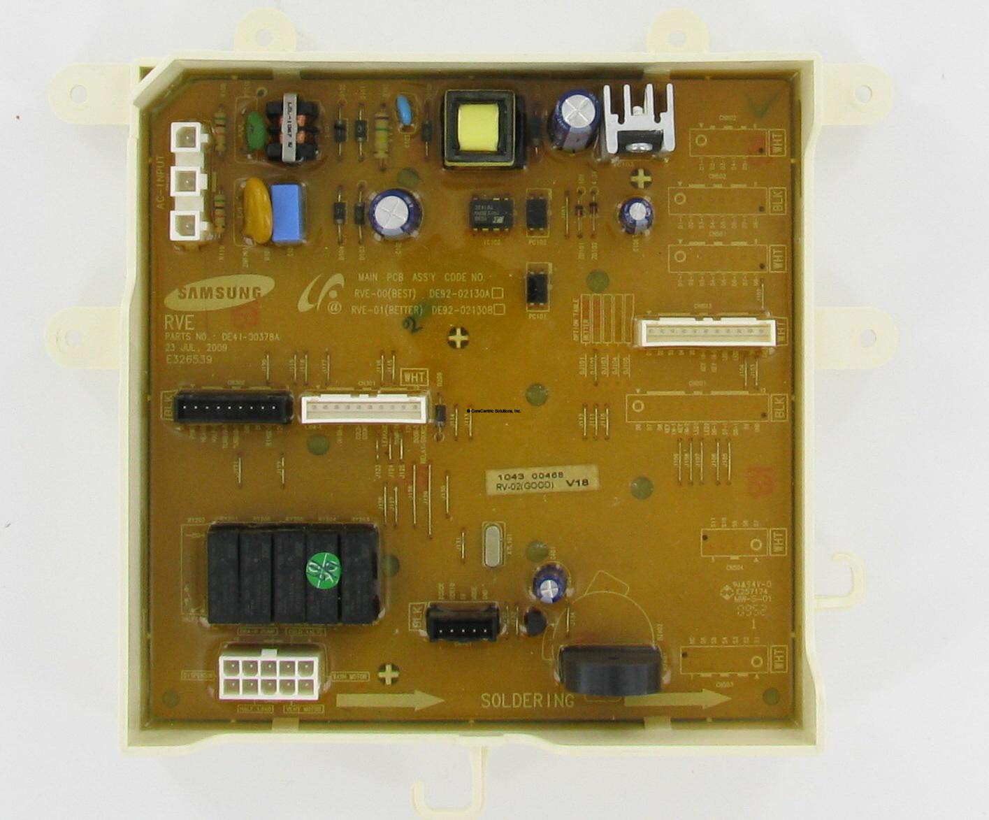 CoreCentric Remanufactured Dishwasher Main Power Control Board Assembly Replacement for Samsung DE92-02130C