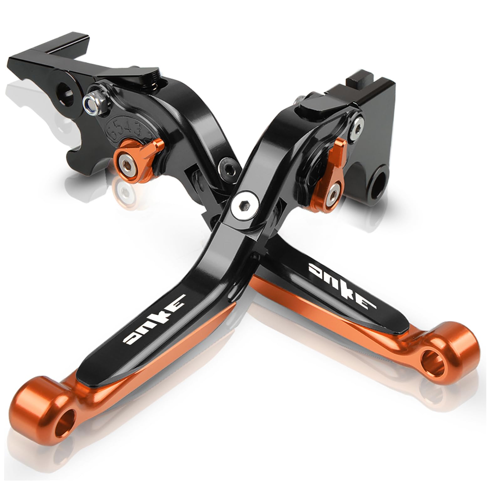 DUKE 125 390 Moto CNC Leve Freno e Frizione Set Nero/Arancione