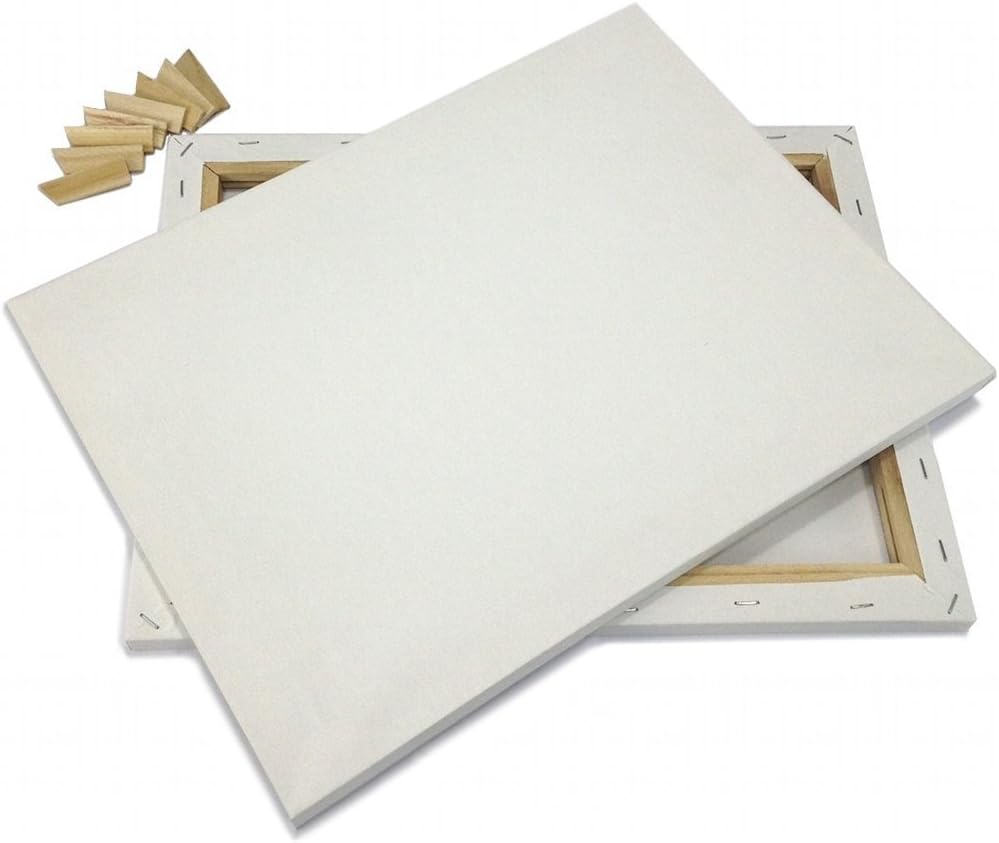 Lot 4 ARTIST CANVAS 8x10" Framed Pre-Stretched BLANK Cotton Double Gesso