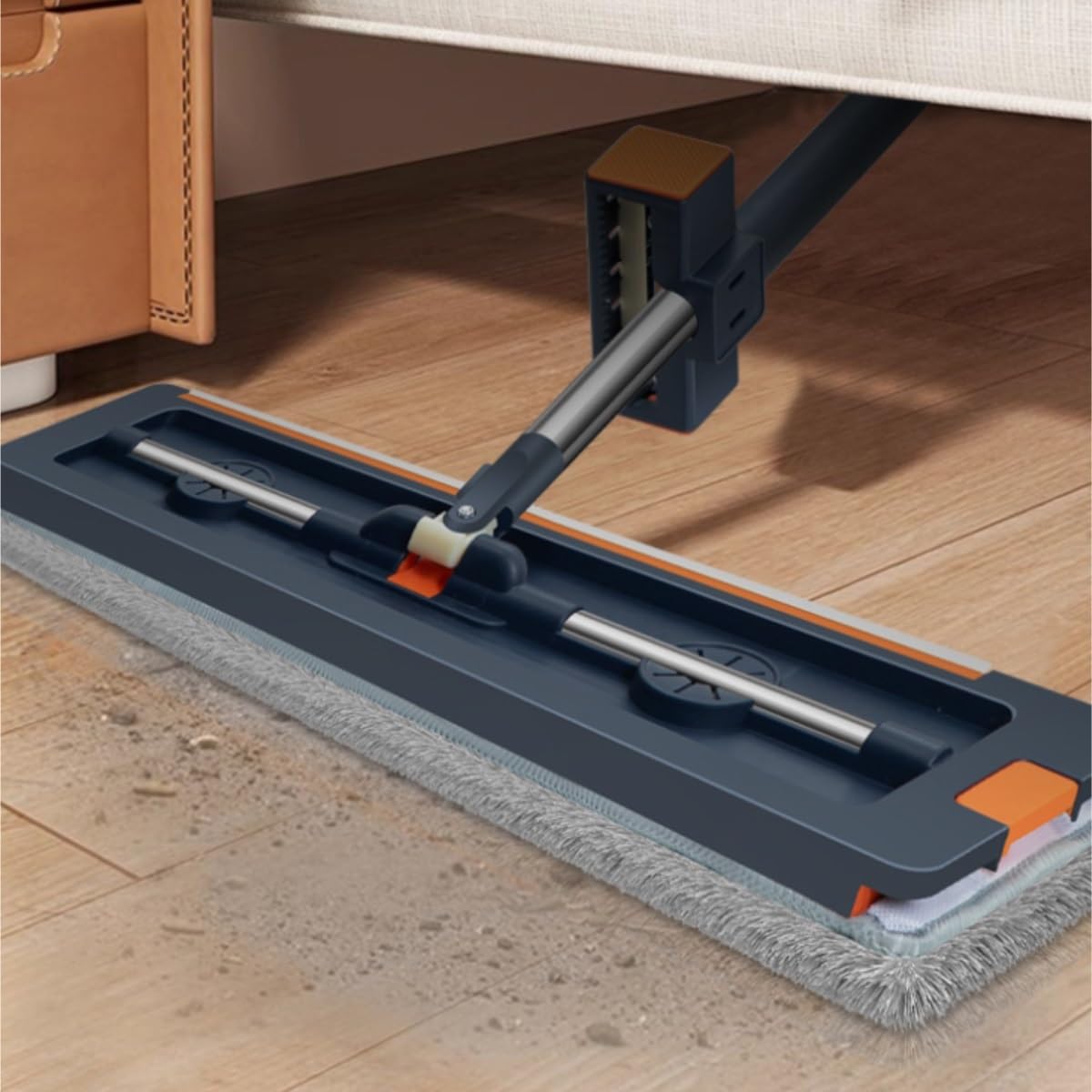 Fregona Fregona con Tableta De Lavado Manos Libres, Herramienta Limpieza Doméstica, Grande Absorción Agua, Perezosa Limpieza Suelo