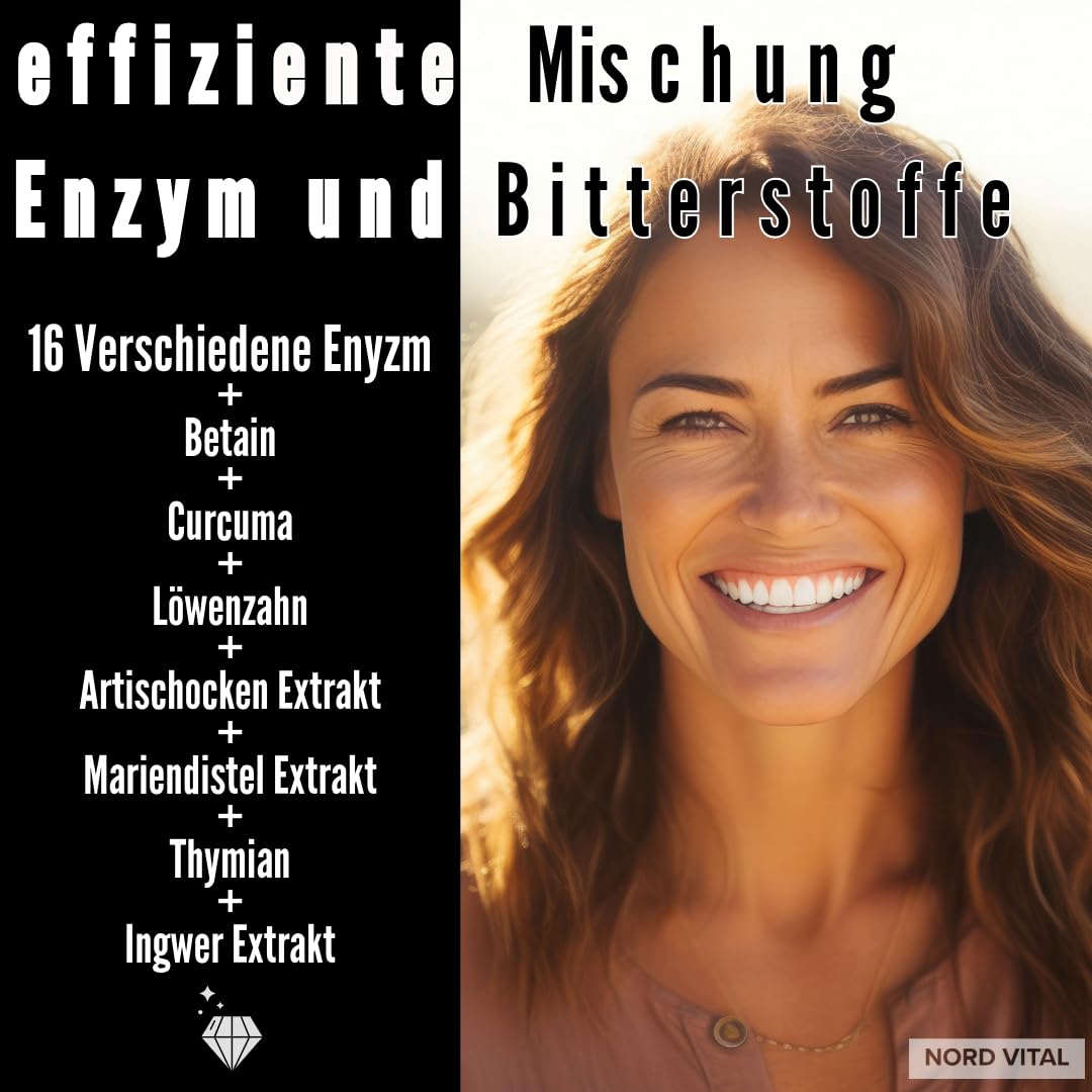 Enzym Komplex mit 23 aktiven Inhaltsstoffen – 180 magensaftresistente Kapseln – Hochdosierte Verdauungsenzyme mit Bromelain, Papain, Lipase, Betain HCL & Bitterstoffen – Vegan – Digestive Enzymes