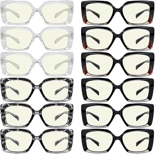 Miniatura 5 de Eyekepper Gafas de bloqueo de luz azul, paquete de 3 lectores de computadora sin montura