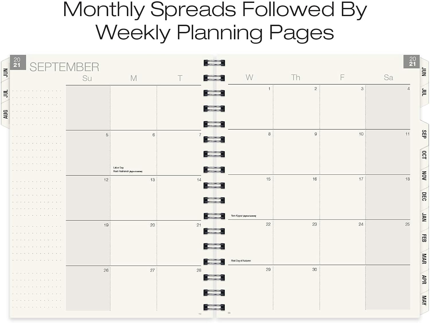 Essential 8.5x11 Monthly & Weekly 2021-2022 Planner - (8.5x11 - June 2021 Through July 2022) : Office Products