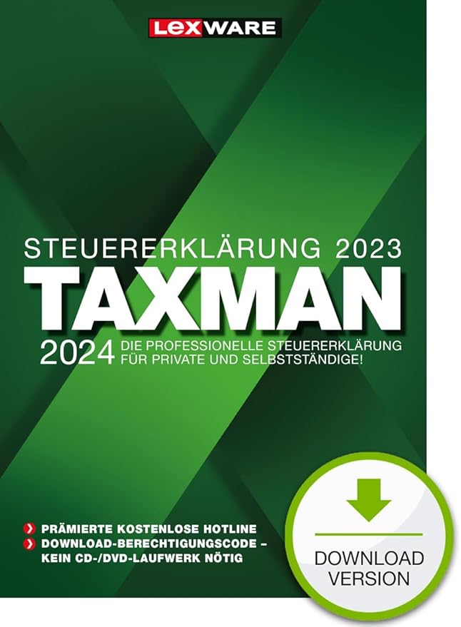 TAXMAN 2024 (für Steuerjahr 2023) Download SteuererklärungsSoftware