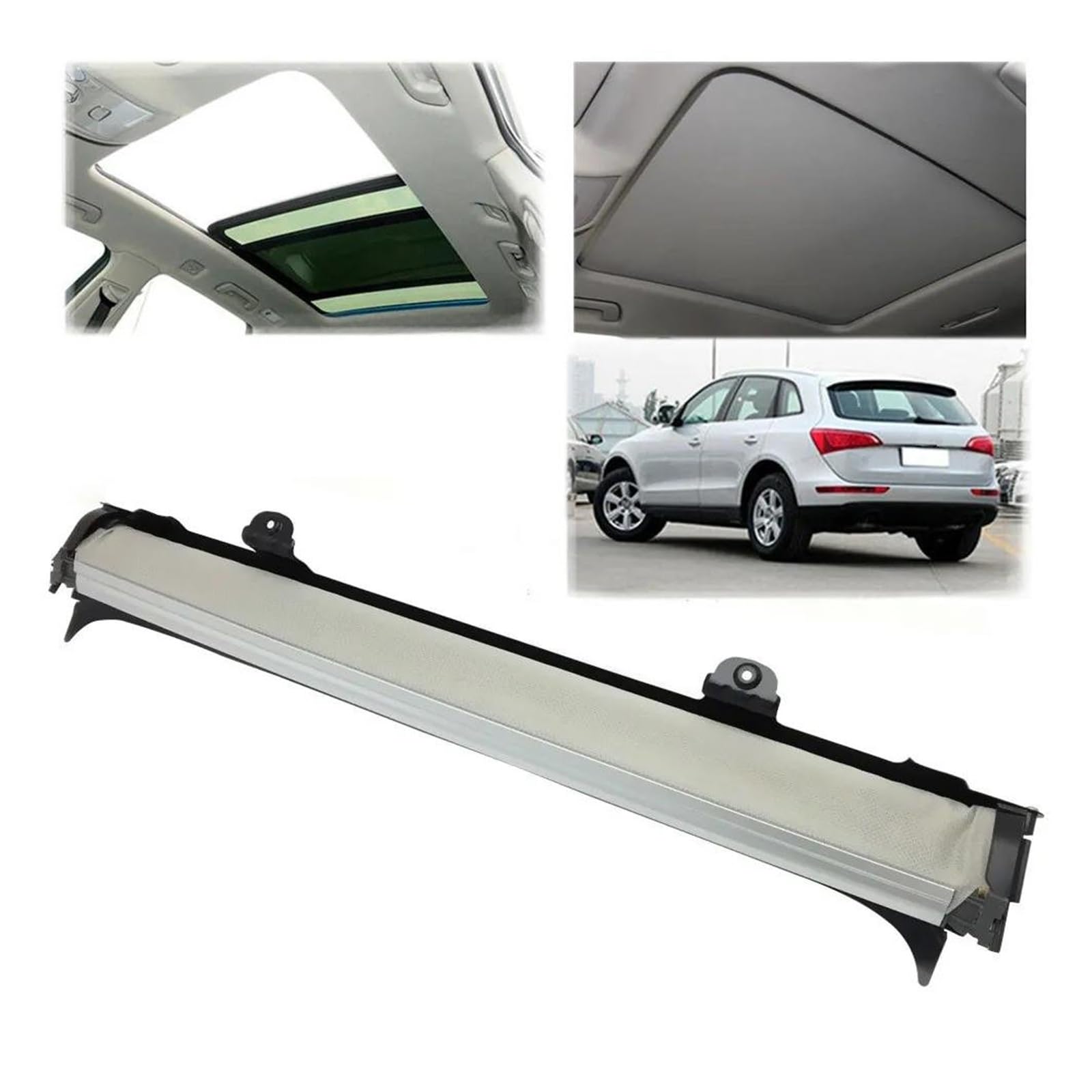 Tendine Parasole Auto Tende a rullo panoramiche per tettuccio apribile, tenda parasole per VW, per Tiguan, per Touran, per Golf, per Passat, per Variant, per Sharan Coprisole Auto(Beige)