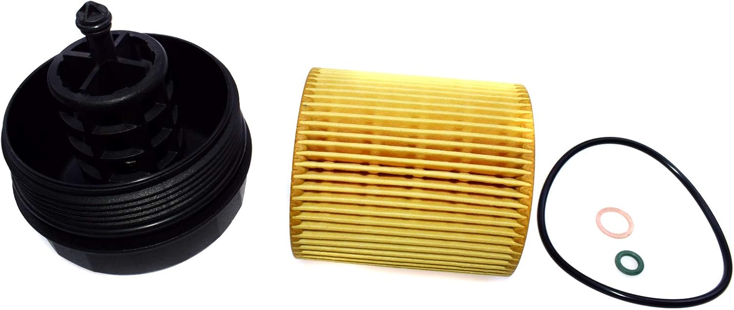 Oil Filter + Housing Cover Cap For BMW 320i 428i 528i 535i 640i M3 M4 X3 X4 X5 11427525334