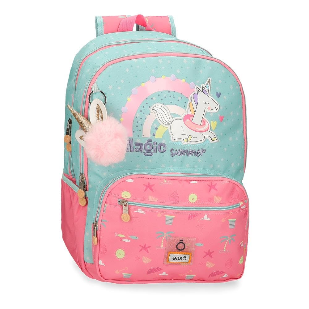 Enso Magic Summer Mochila Escolar Adaptable a Carro Multicolor 32x44x17 cms Poliéster 23,94L