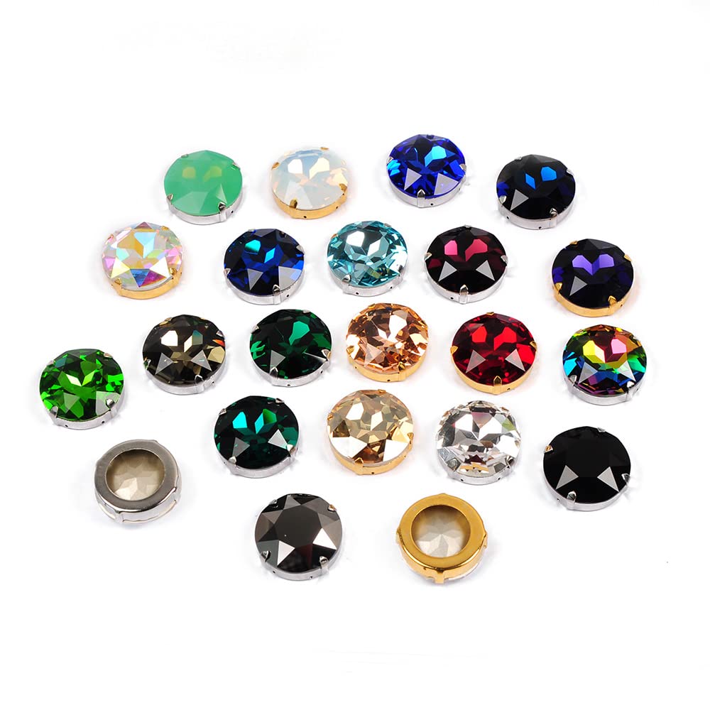 Strass In Vetro Fucsia A Goccia Da Cucire Su Pietre Strass - Foto 4