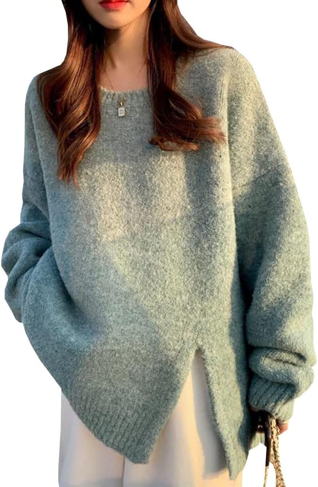 [Xulusen] ニット セーター レディース 長袖 ゆったり 大きいサイズ プルオーバー ニット モヘア ジャギー セーター カ