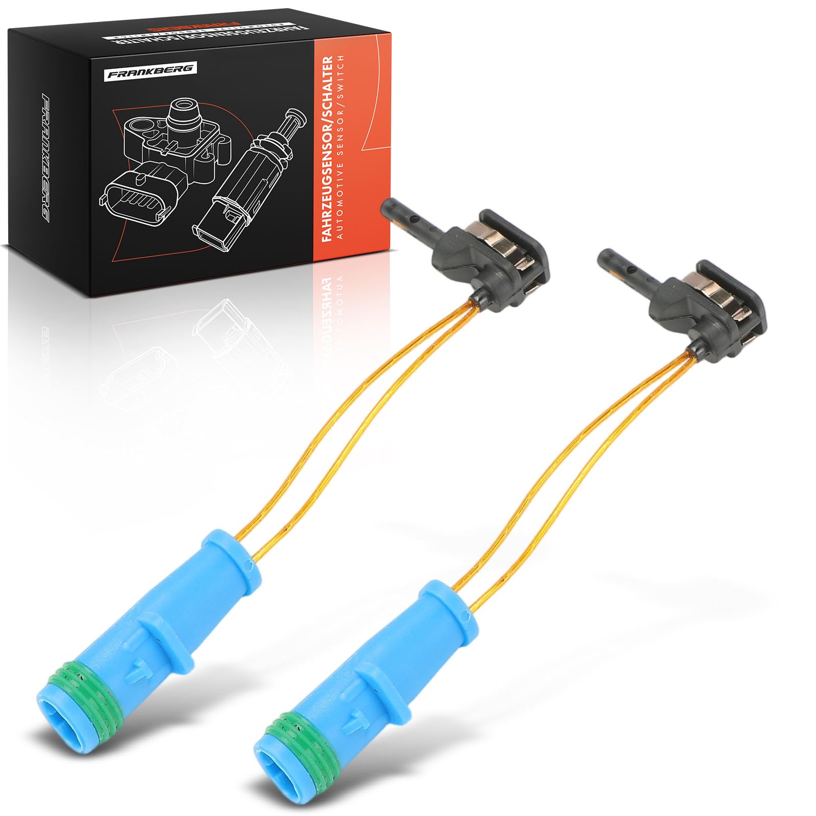 Frankberg 2x Indicatore di usura pastiglie freni anteriore compatibile B-Class W245 W242 W246 Classe C W205 T-Model S205 GLC X253