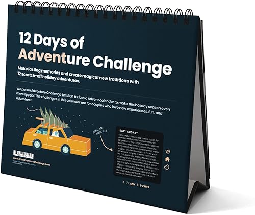 Miniatura 12 de The Adventure Challenge Libro para rascar de vacaciones - 12 divertidas actividades temáticas navideñas para familias y niños, crea nuevas