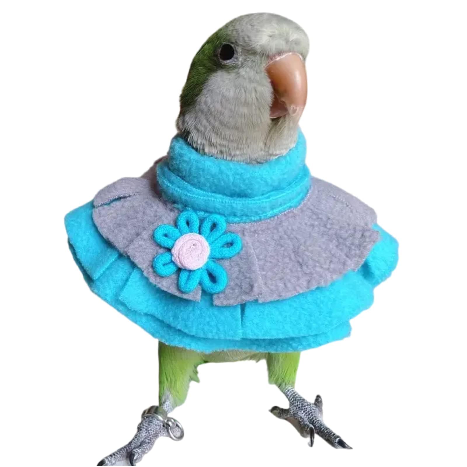 Bird Collar Anti Bite Elizabethan Recovery Cone, Bird Neck Protector for Feather Plucking, Bird Neckwear Full Body Shield, Bird Outdoors Windproof Cape Color Randomly (Macaw) — image 1