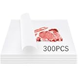 300Pcs White Butcher Paper for Sublimation No Wax Square Sublimation Butcher Paper Sheets 12 x 12 inch Disposable Charcuterie Papers Precut Butcher Papers for Heat Press, Wrapping Meat, Smoking Meat