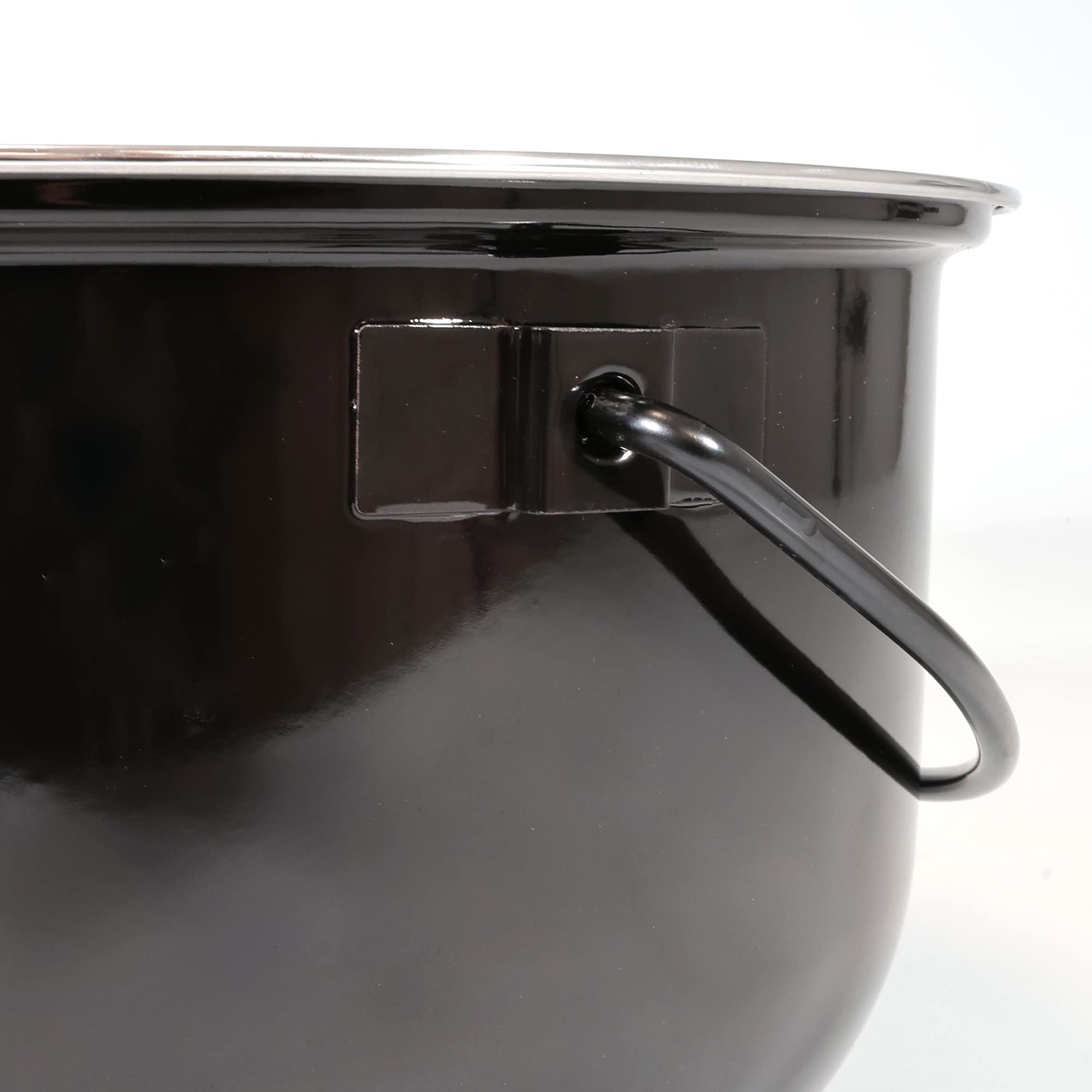 LEMODO Gulaschkessel 14 Liter emailliert mit Deckel für Schwenkgrill