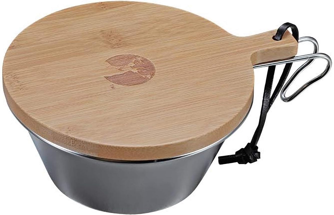 Captain Stag TAKE-WARE UP-2676 Sierra Cup Lid, 22.8 fl oz (630 ml), Bamboo, 6.0 x 5.7 x 0.5 inches (177 x 144 x 12 mm), Natural