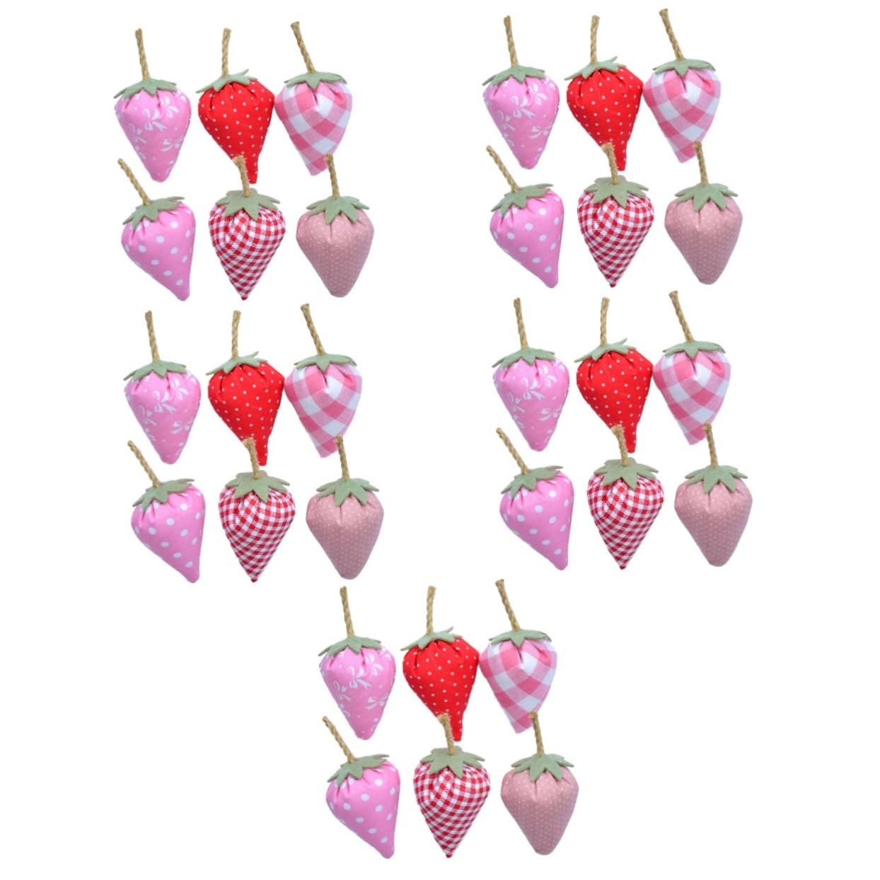 PRETYZOOM 30 Pz Fragola Simulata Decorazioni Di Fragole Modello Di Artificiali Finti Modello Di Fragola Artificiale Frutta Artificiale Finta Corda Di
