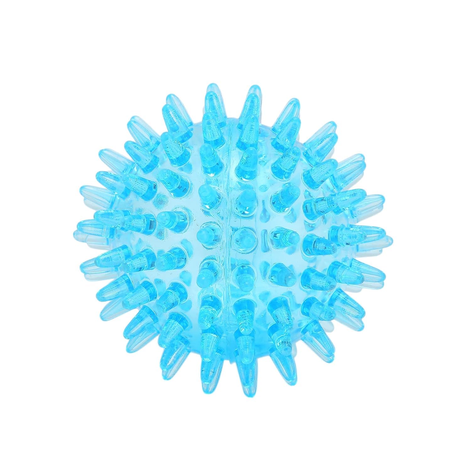 7 CM Soft Transparent Spiky Massage Ball for Hand & Wrist – Stress Relief, Deep Tissue Muscle Roller, Strength Recovery Exercise Tool, Sensory Toy for Relaxation & Stress Management?Blue?