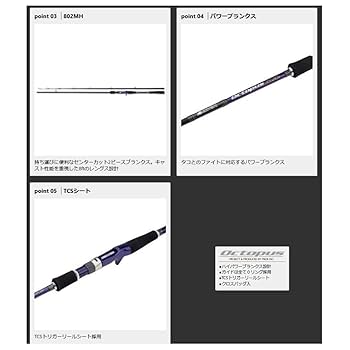 ベイトロット2種 Amazon | NOSTA スピニングロッド、ベイトロッド、MH/Hパワー