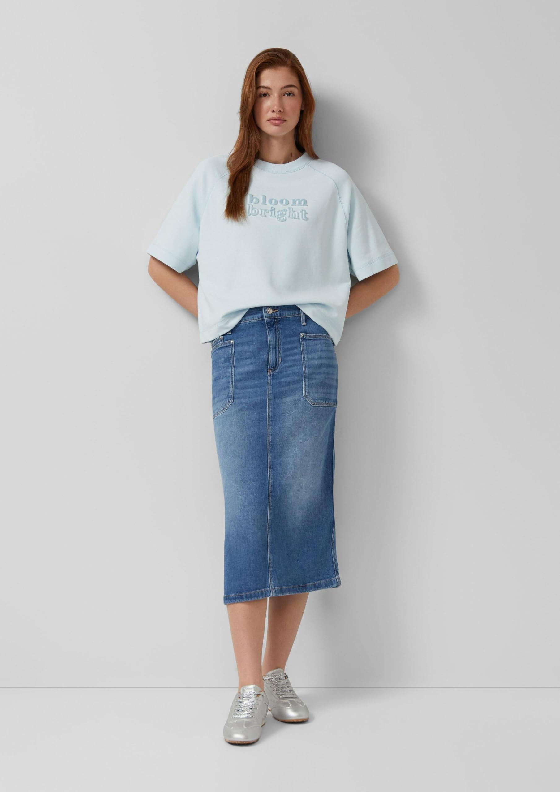 s.Oliver Damen 2176421 Midi Jeansrock (1er Pack)