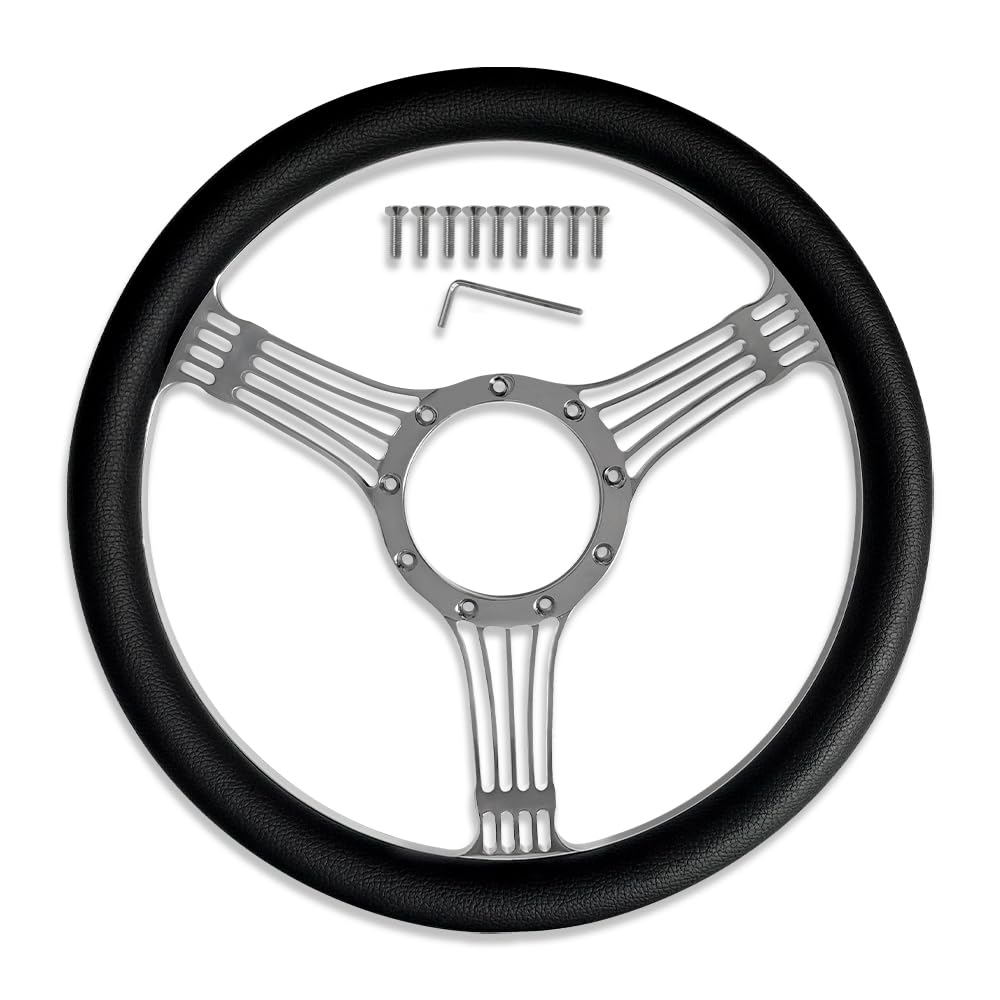 バンジョーステアリング 400㎜ バンジョーステアリング 400㎜ Banjo Steering Wheel ブラック 40cm