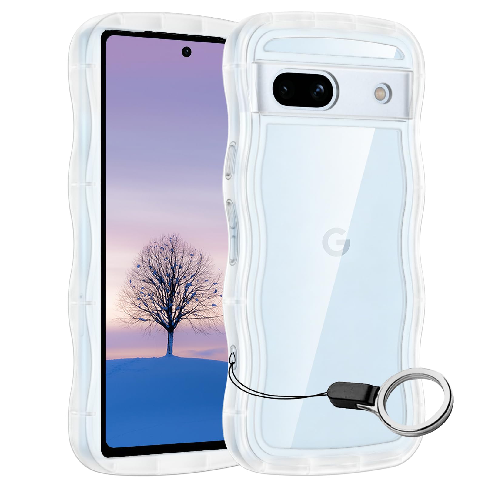 Amazon.co.jp: Google Pixel 7 ケース クリア ウェーブ グーグル