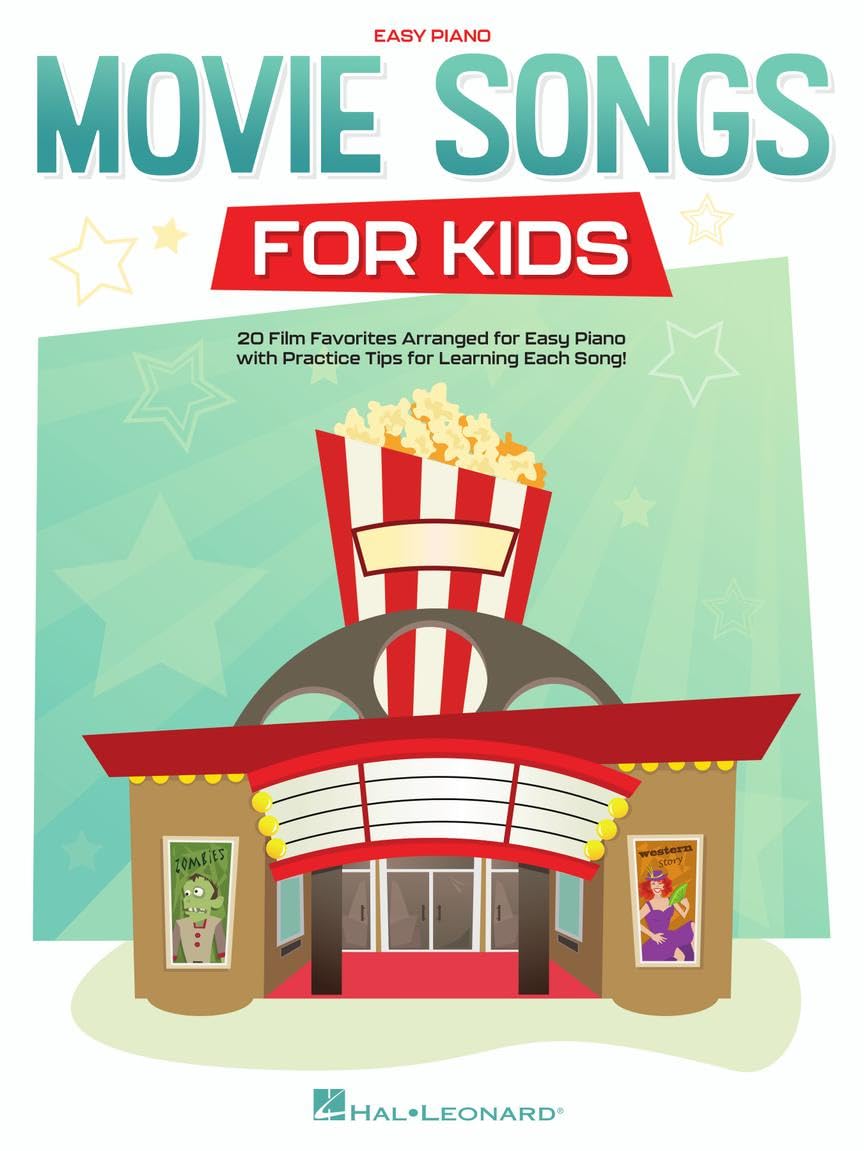 Movie Songs for Kids Easy Piano Songbook with Lyrics | 20 Fun Songs from Trolls, Moana, Frozen 2, Toy Story and More | Hal Leonard Sheet Music for Beginners and Young Pianists