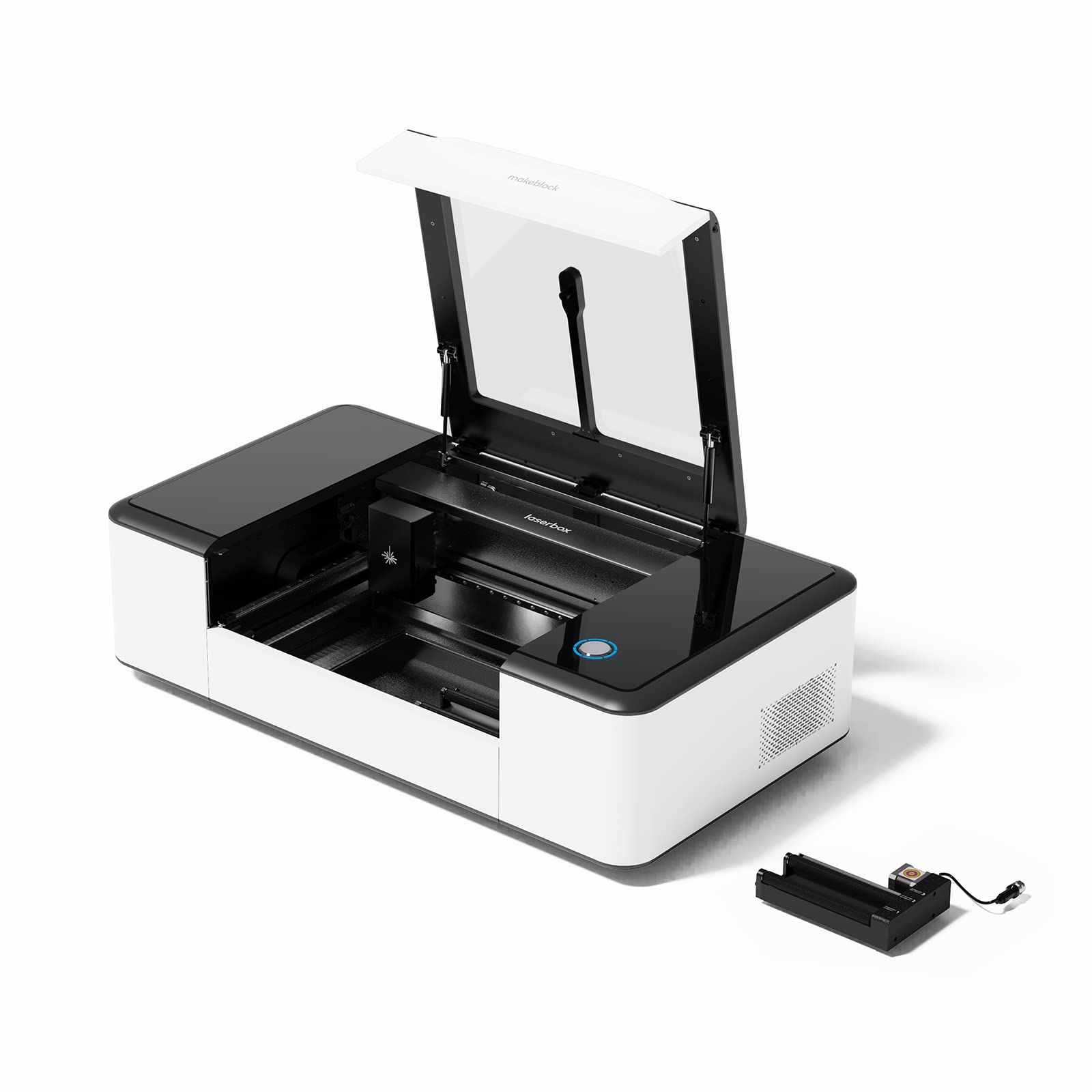 Makeblock xTool Laserbox Pro Rotary 40W CO2 Powerful Smart Desktop Laser Engraver for Wood, Paper, D