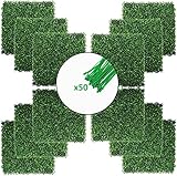 OLYJOY Artificial Boxwood Hedge Wall Panels Grass Wall Panel Wall Panels Grass Backdrop Wall with UV...