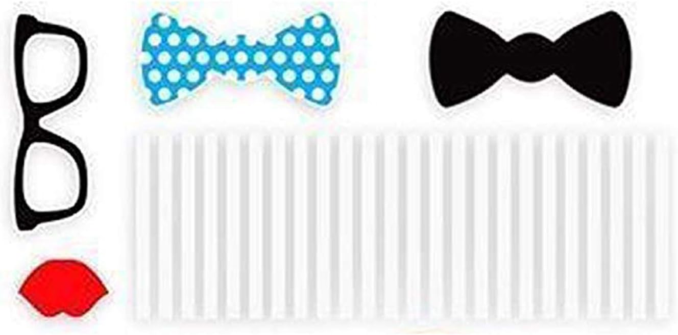 Trimming Shop Photo Booth Selfie Paper Frame with Colourful Party Props for Wedding Birthday, Christmas - Image 4