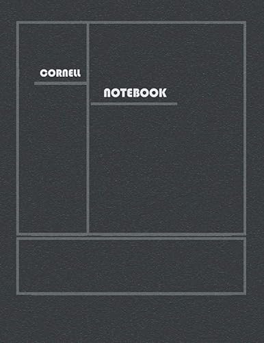 Cornell Notebook: Notebook Numbered Pages, Large 8.5"X11" - 400 Pages: Cornell Note-Taking System Paper for High School College University Students.
