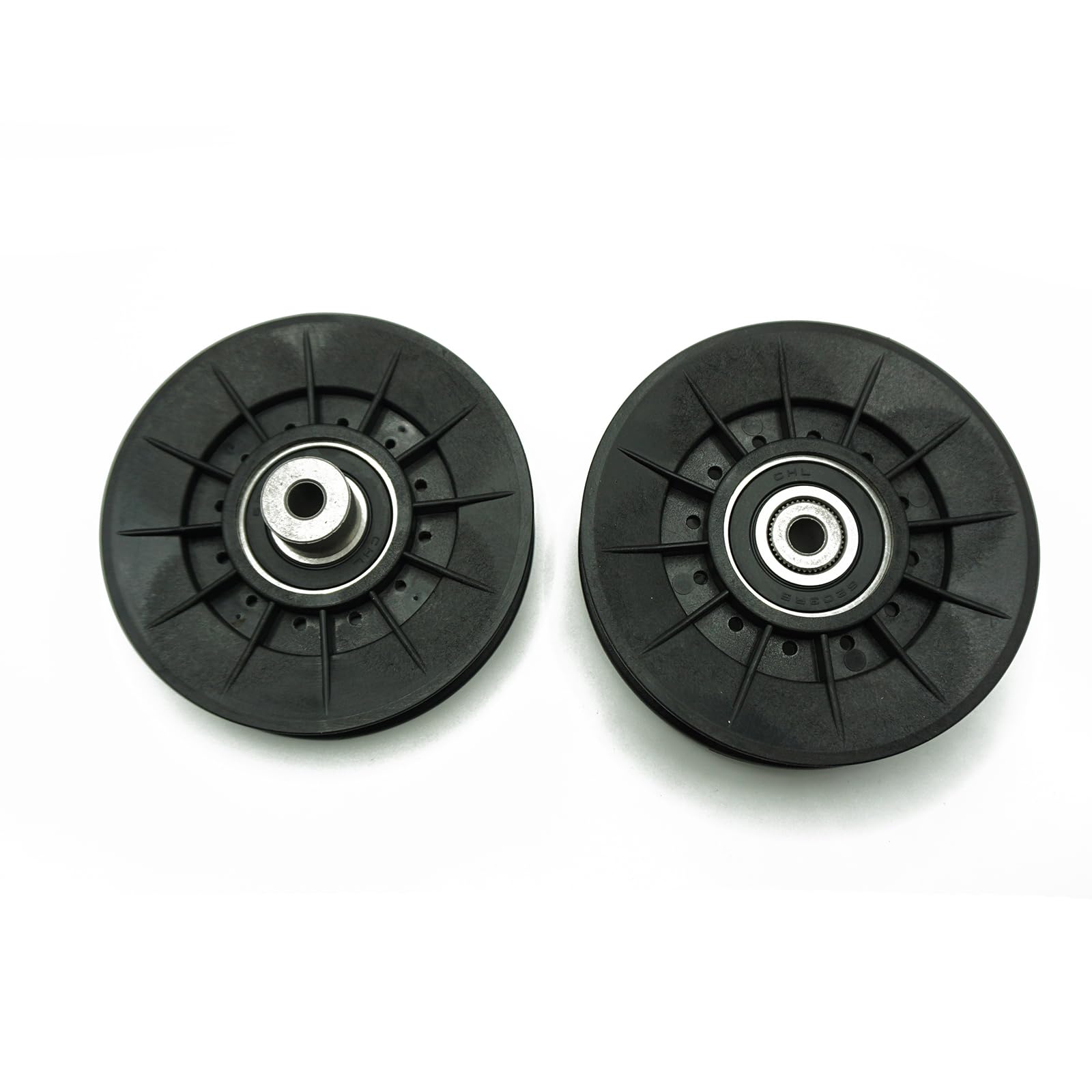 YESAY 2PACK AM138080 AUC11238 V-Idler Pulley Compatible with John Deere Mowers X300 X300R X304 X305R X310 X320 X324 X330 X340 X350 X350R X354 X360 X370 X380 X384 X390 X394 X584