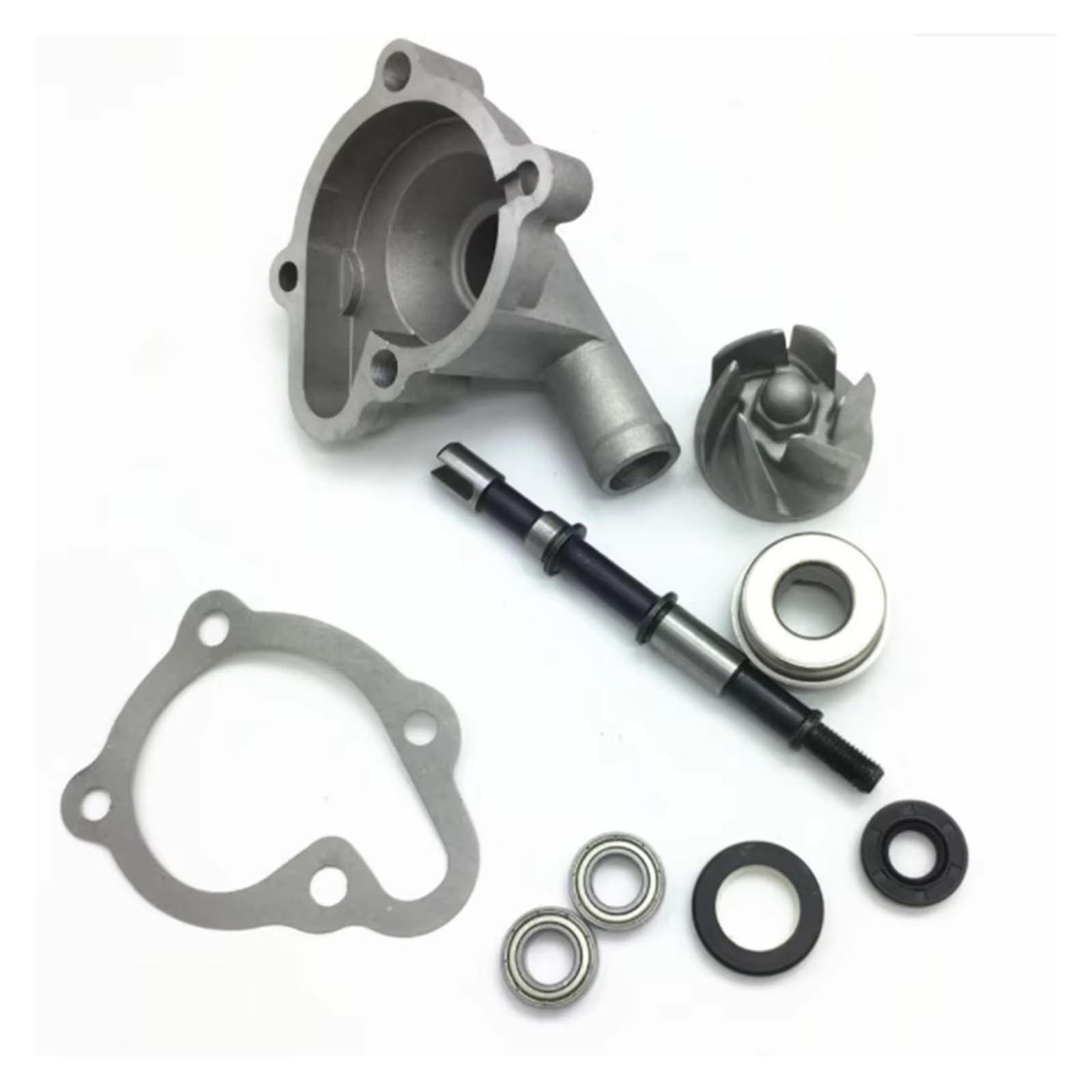 Bomba Agua Auxiliar Kit Reconstrucción Bomba Agua 9 Piezas Sellos Juntas Para Rodamiento Montaje Repuesto GY6 250CC CH250 CF250