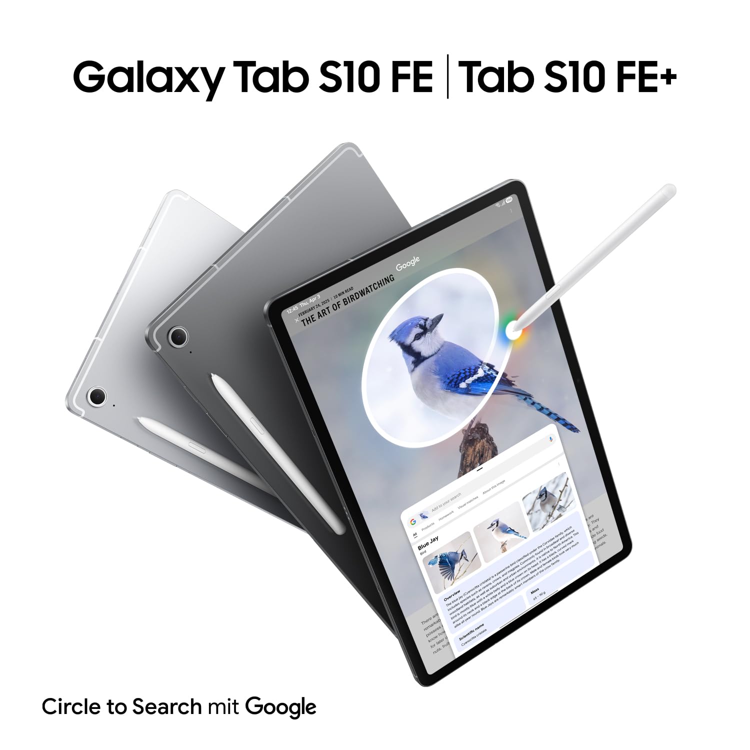 Samsung Galaxy S10 FE AI-Tablet, Android Tablet, 128 GB Speicher, 8 GB RAM, 27,70 cm/10,9" Display, Inkl. S Pen, Wi-Fi, Lange Akkulaufzeit, Gray, 36 Monate Herstellergarantie [Exklusiv auf Amazon]