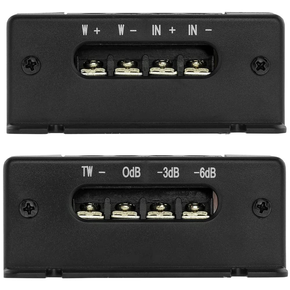 KIT-Set FÜR DS18 PRO-CFX 2 Passive Frequenzweichen 4 Ohm 300 Watt max. für 2-Wege-System Tieftöner Hochtöner mit Hochtöner-Empfindlichkeitsauswahl 0; - 3 dB; - 6 dB; pro Paar + 3 Gratis-Aufkleber