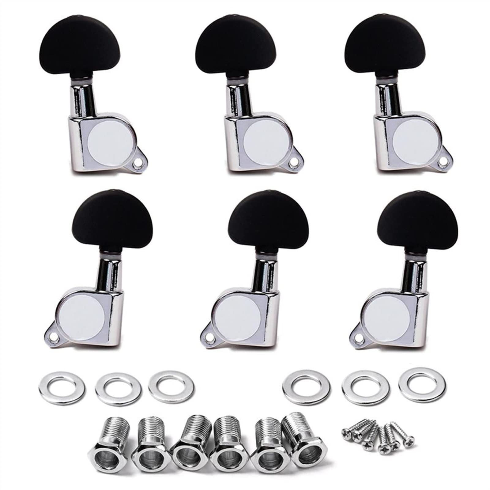 Clavijas de Afinación de Guitarra 3 Afinadores De Cuerda De Guitarra Derecha 3 Izquierda Clavijas De Afinación Instrumento De Guitarra Accesorios De Repuesto