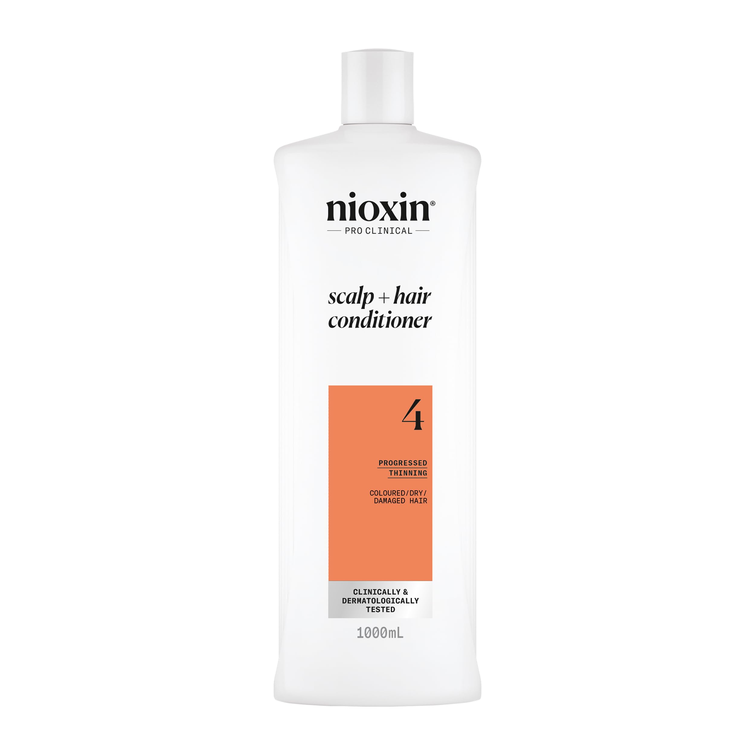 NIOXINSystem 4 - Hair Thickening System For Damaged Hair with Progressed Thinning - Biotin & Niacinamide - Shampoo, Conditioner, Serum