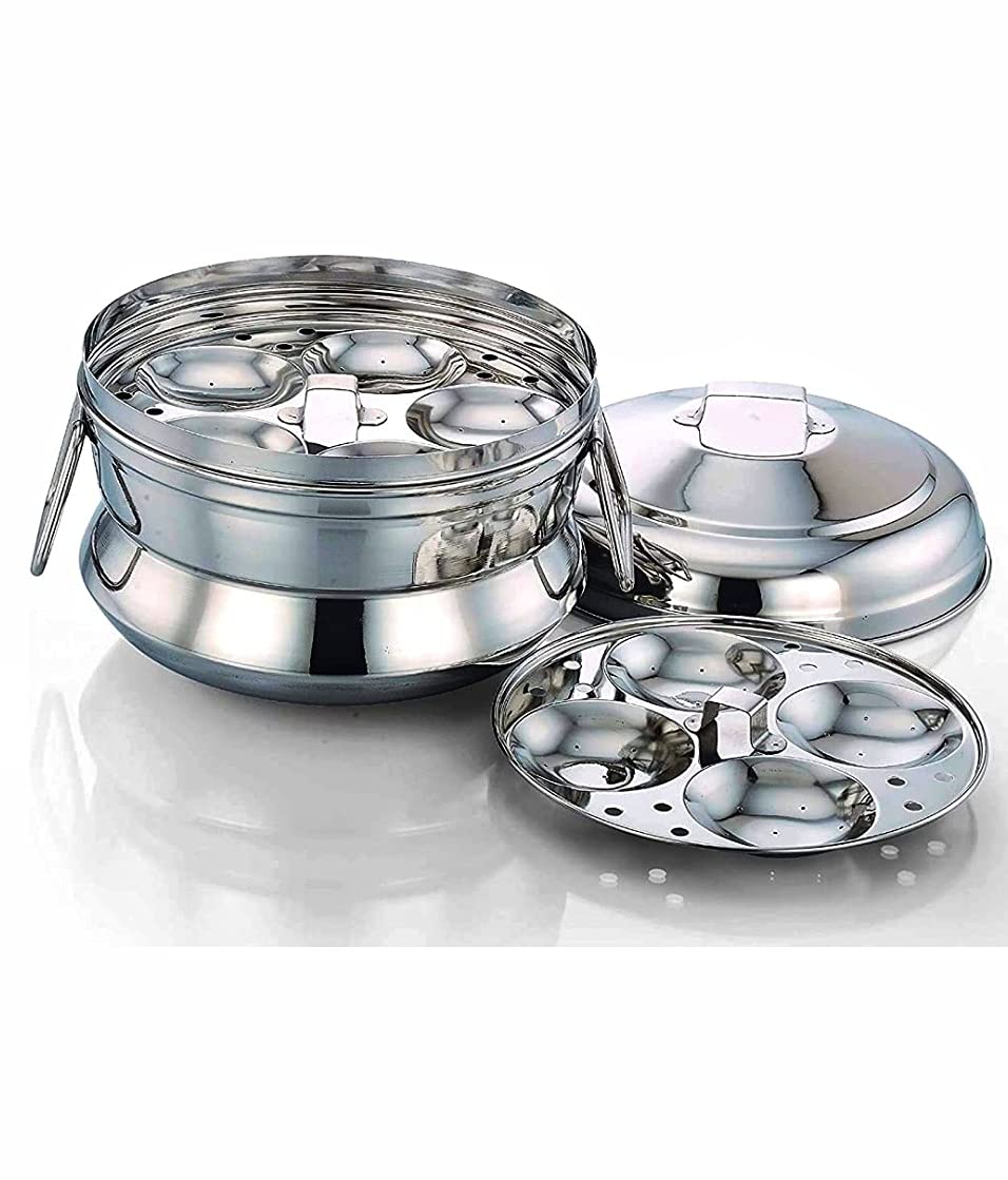 Subaa Stainless Steel Idli Maker/satti/Steamer/Boiler/Cooker/Panai (13 IDLY) Weight 1.400 Kg