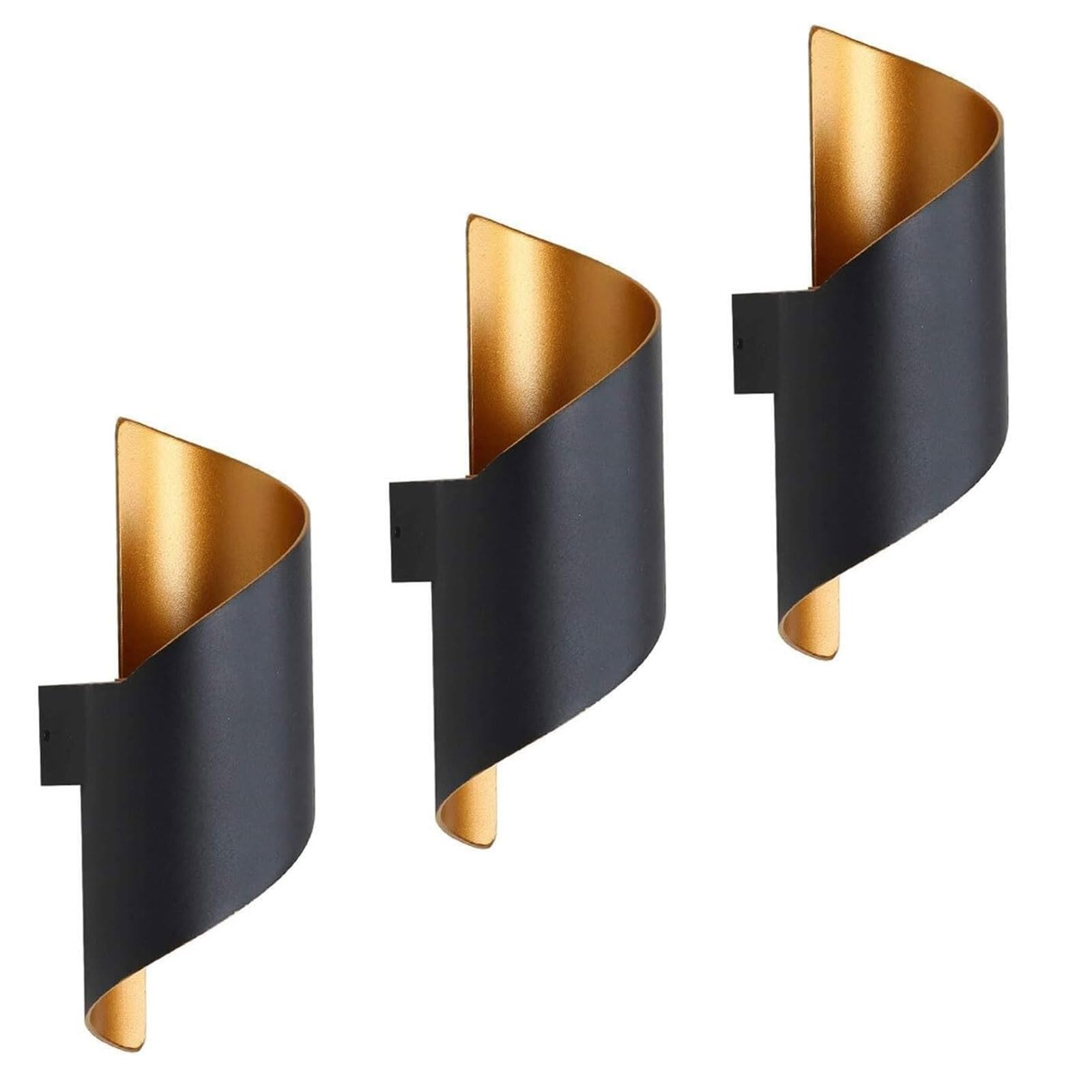 Aplique de pared LED exterior de aluminio duradero e impermeable con luz cálida 3000K 8