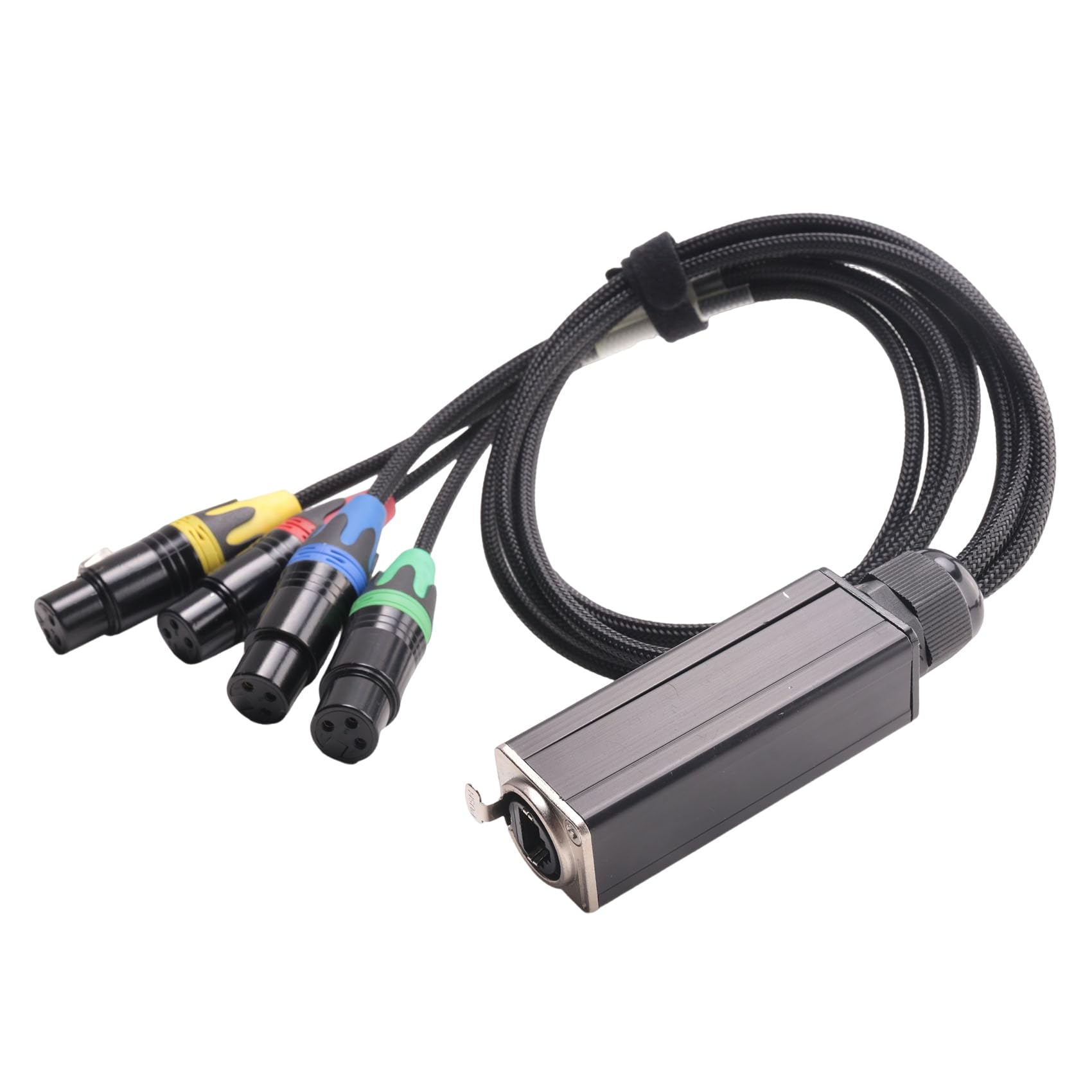 1 Par XLR de 4 Canales, 3, ConexióN de Escenario y Estudio de Red MúLtiple, Cable XLR Macho y Hembra, Audio de Escenario RJ45